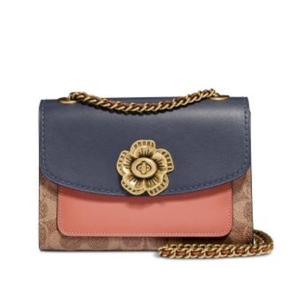 Coach Handbags - Coach Signature Colorblock Pocket Parker 18 Shoulder Bag